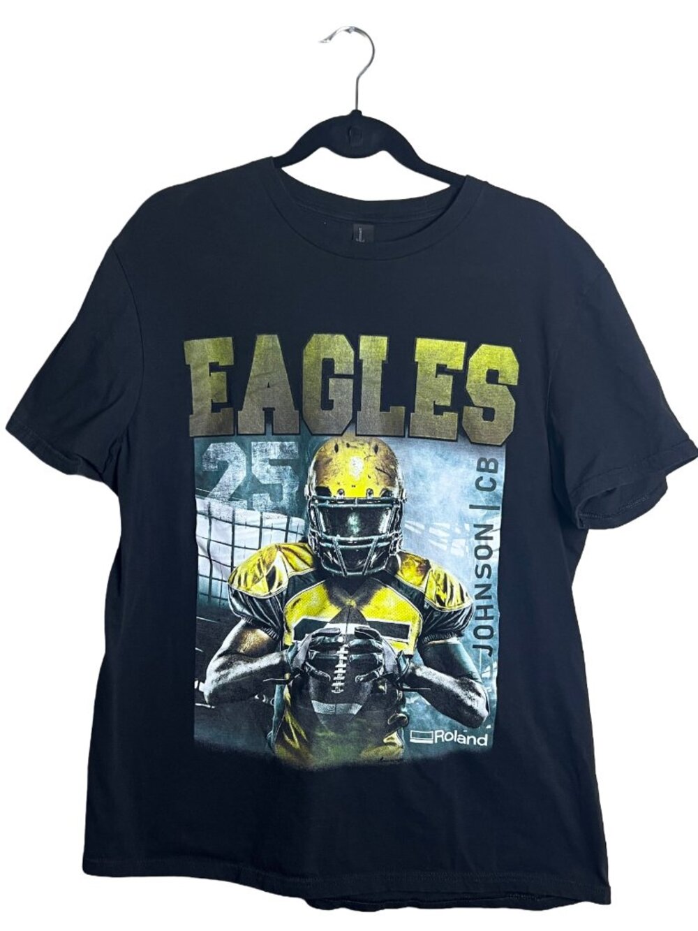 District Eagles Football Graphic‎ Tee Black XL Streetwear